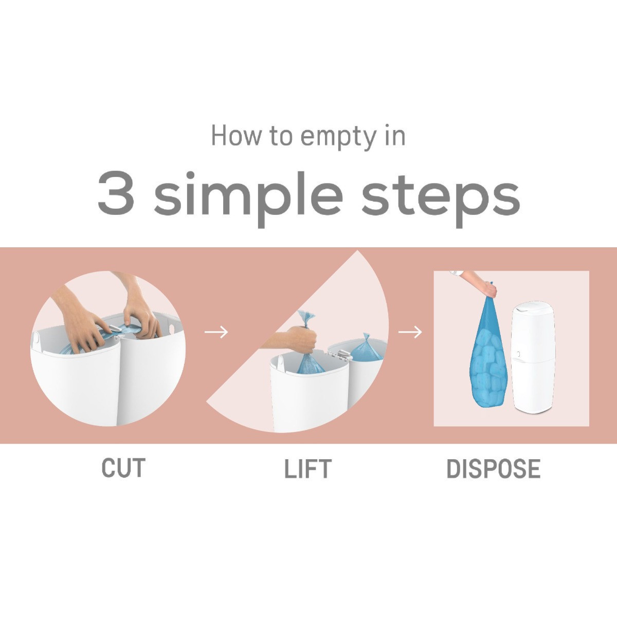 Angelcare Classic XL Wit Luieremmer