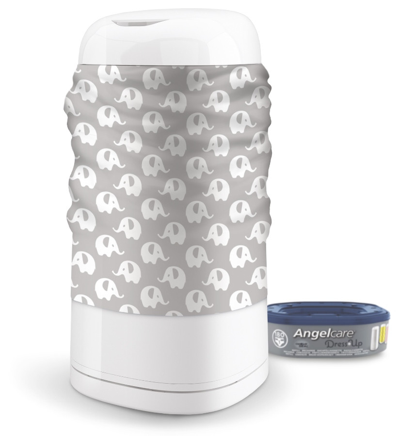 Angelcare Dress Up Grey Elephant Hoes voor Luieremmer