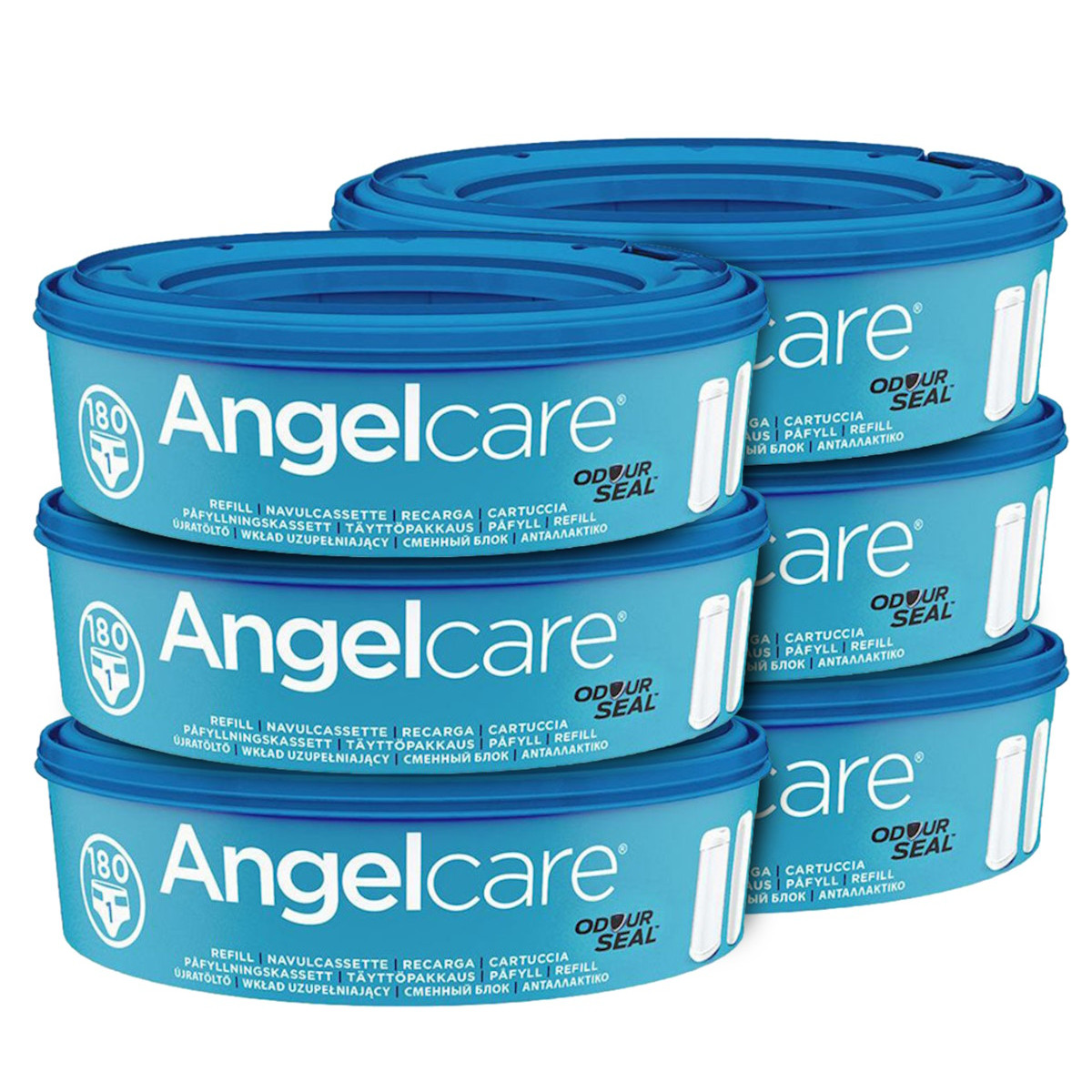 Angelcare Round Navulcasette 6-pack
