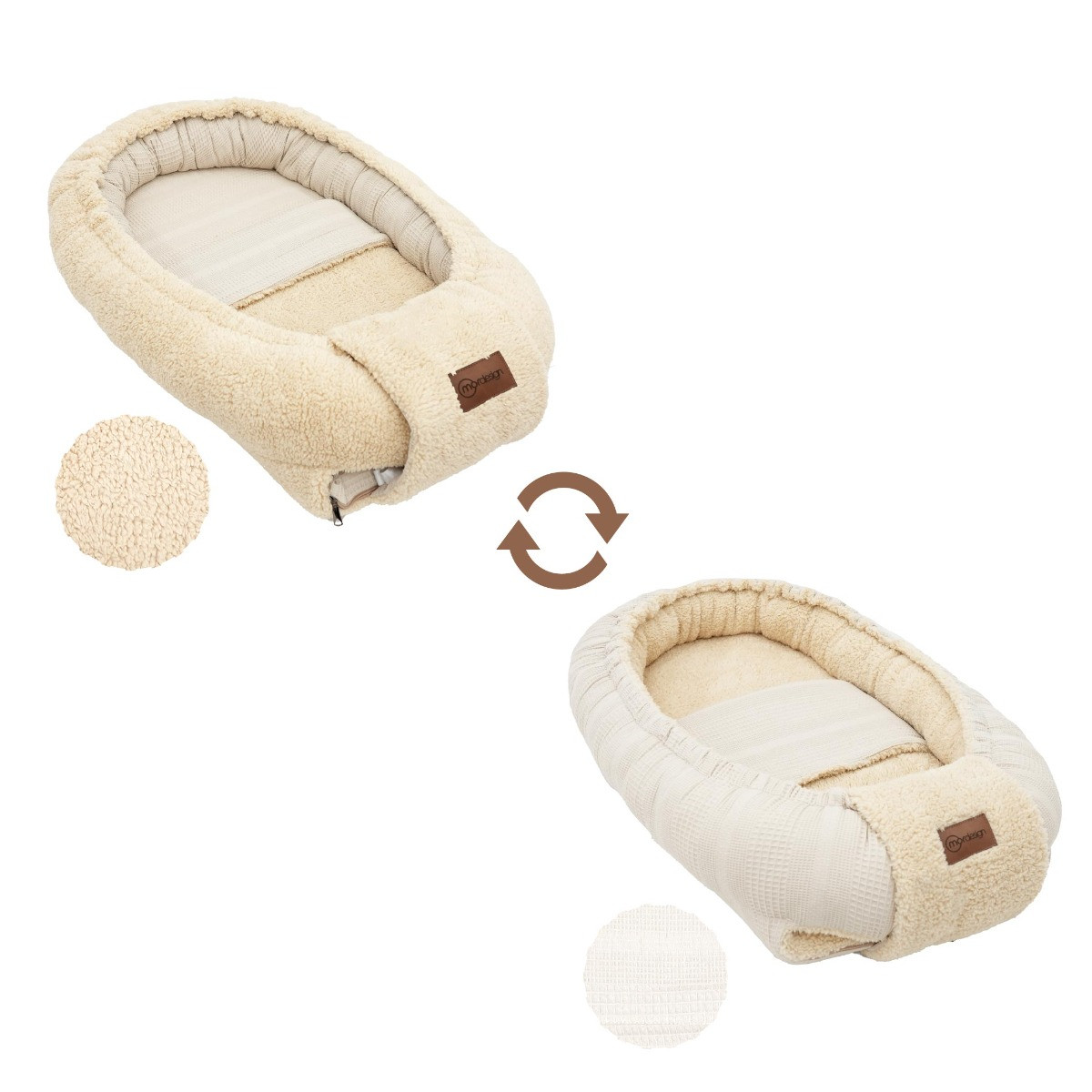 Mordesign Morteddy Beige Omkeerbaar Babynest