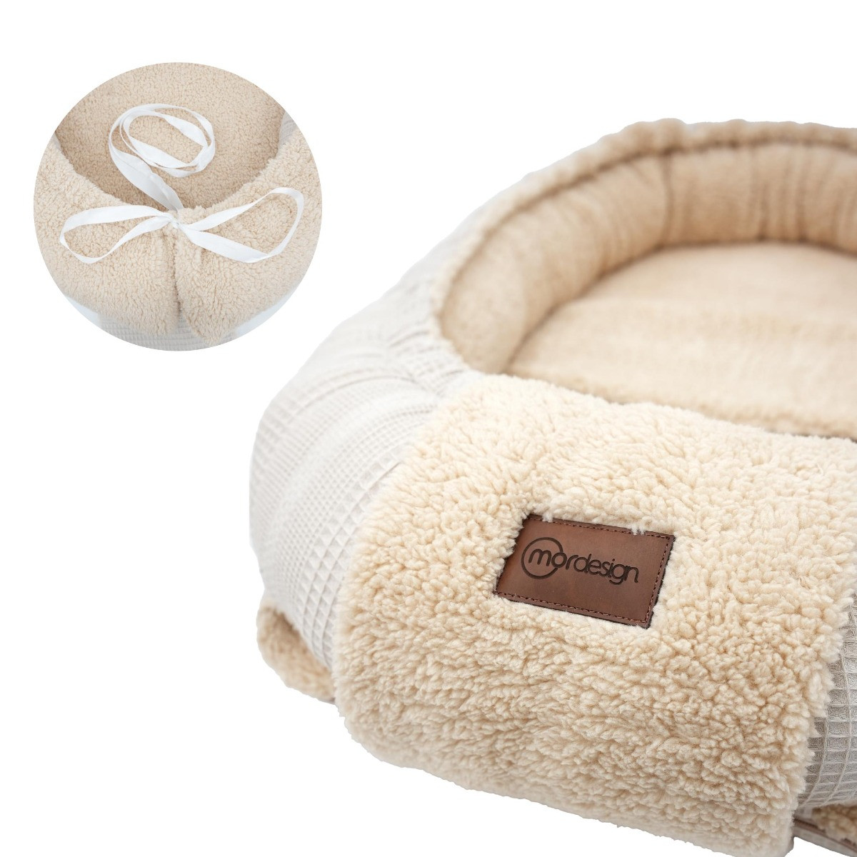 Mordesign Morteddy Beige Omkeerbaar Babynest