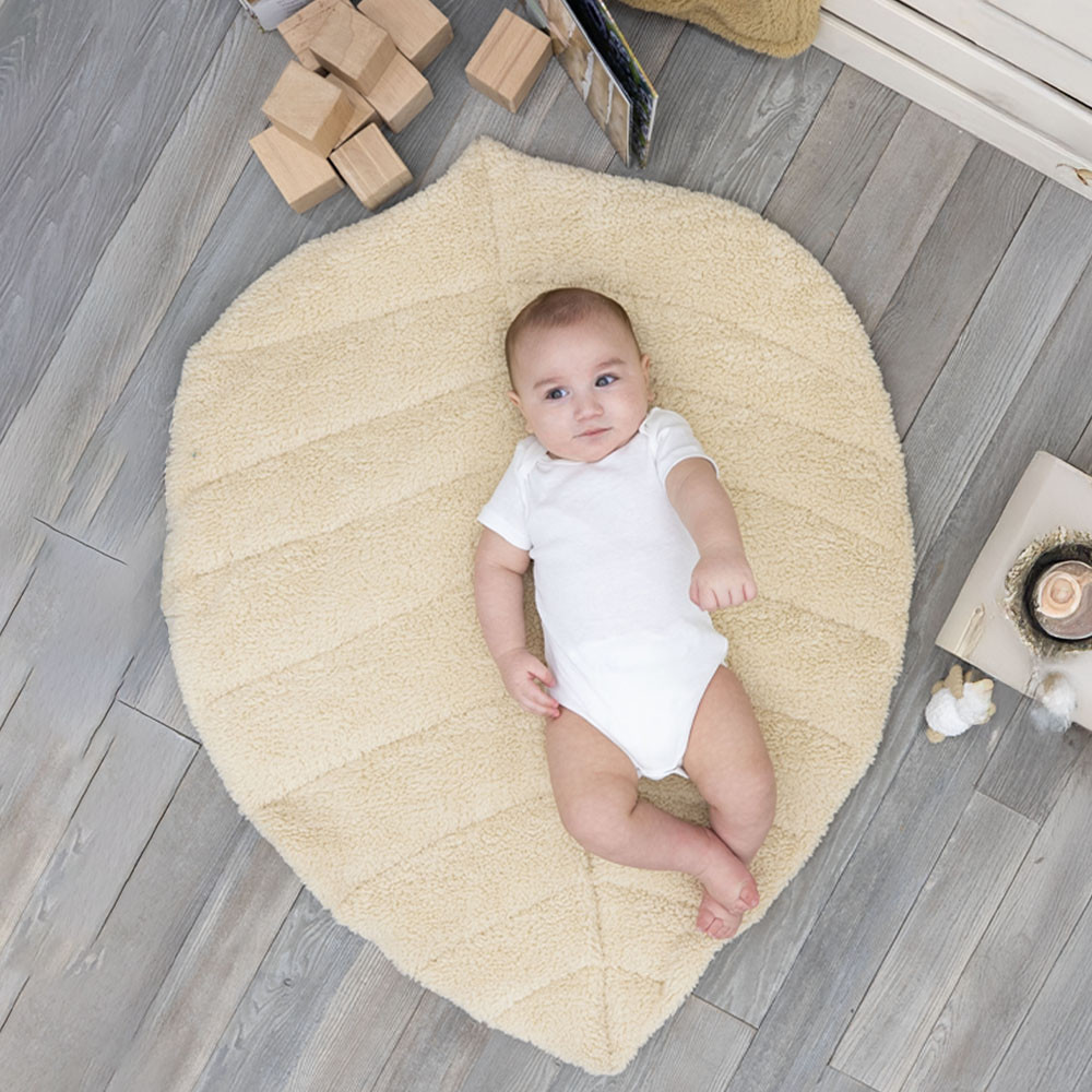 Mordesign Morteddy Leaf White / Cappuccino Speelmat