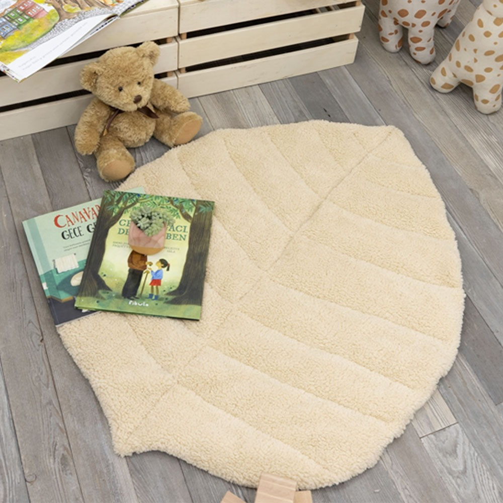 Mordesign Morteddy Leaf White / Cappuccino Speelmat