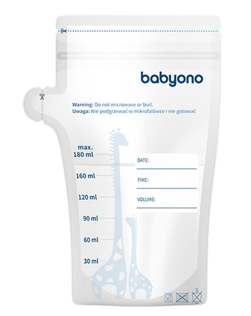 Baby Ono 30 stuks 180ml Moedermelk Bewaarzakjes