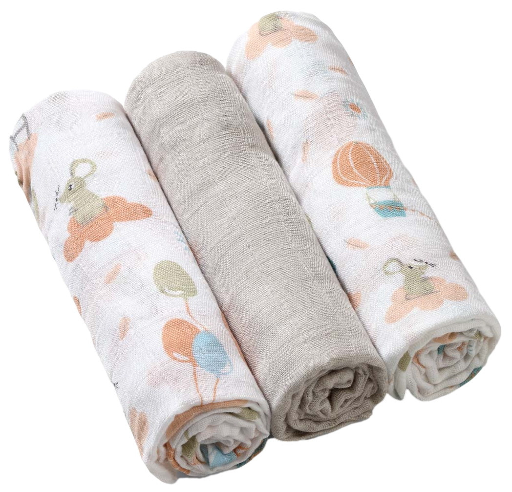 Baby Ono Bamboo Air 3 Stuks Hydrofiel Luiers