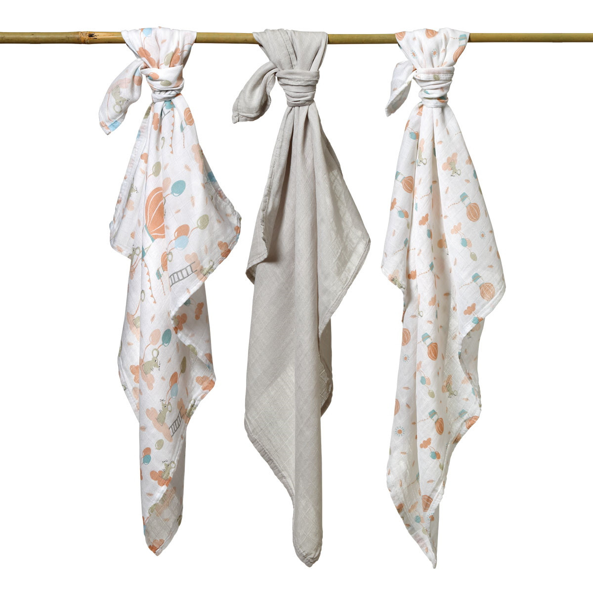 Baby Ono Bamboo Air 3 Stuks Hydrofiel Luiers