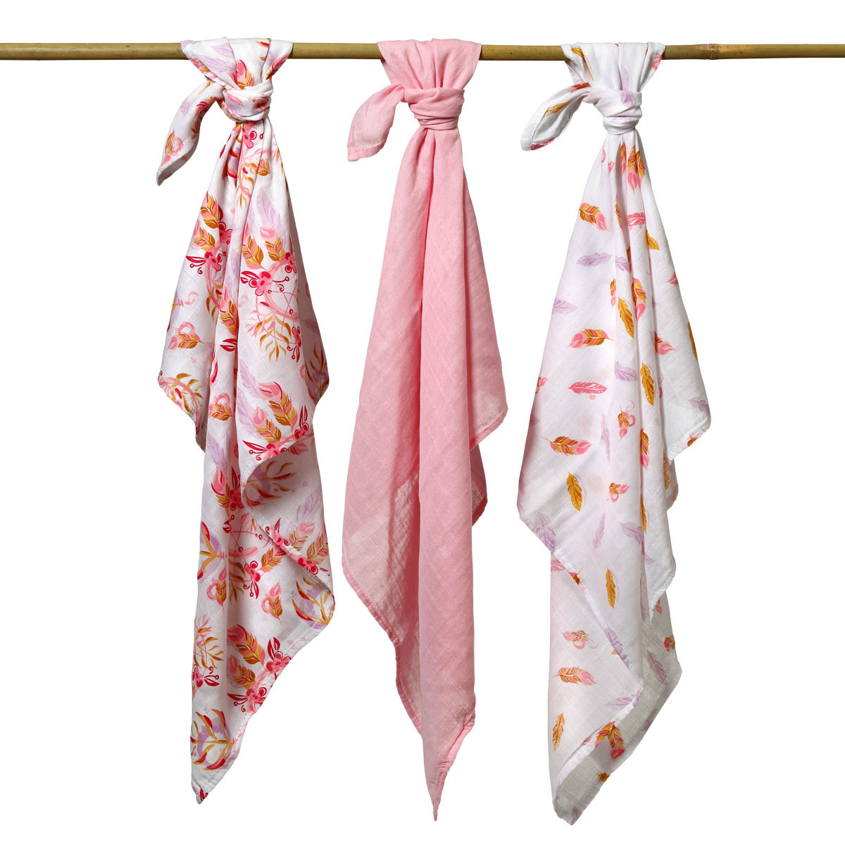 Baby Ono Bamboo Feathers 3 Stuks Hydrofiel Luiers