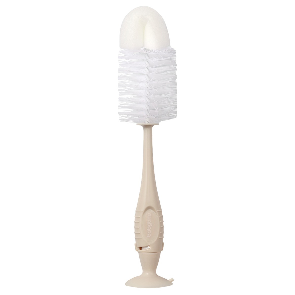 Baby Ono Beige Flessenborstel met Spons & Zuignap