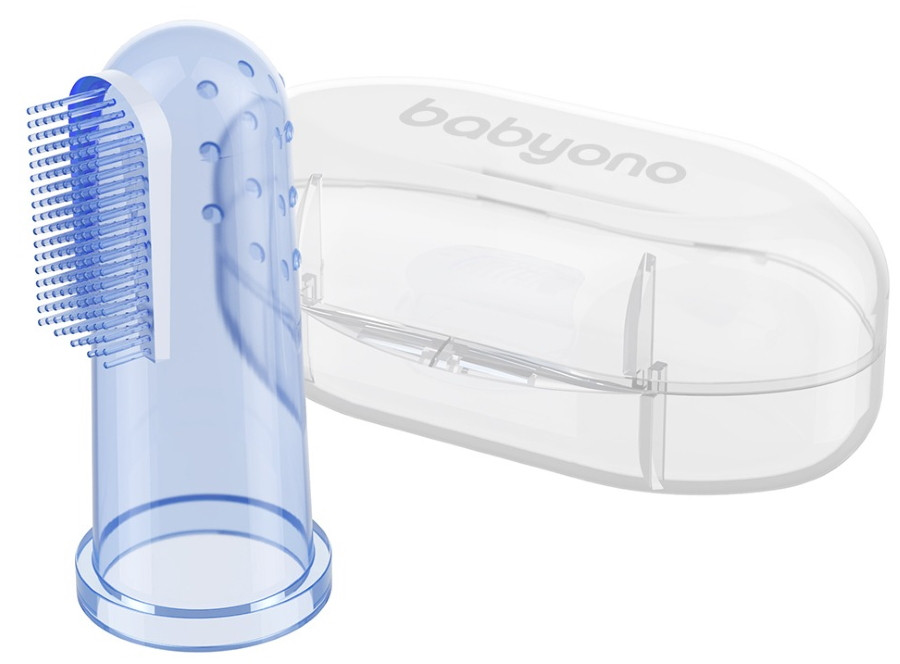 Baby Ono Blauw Vingertop Tandenborstel