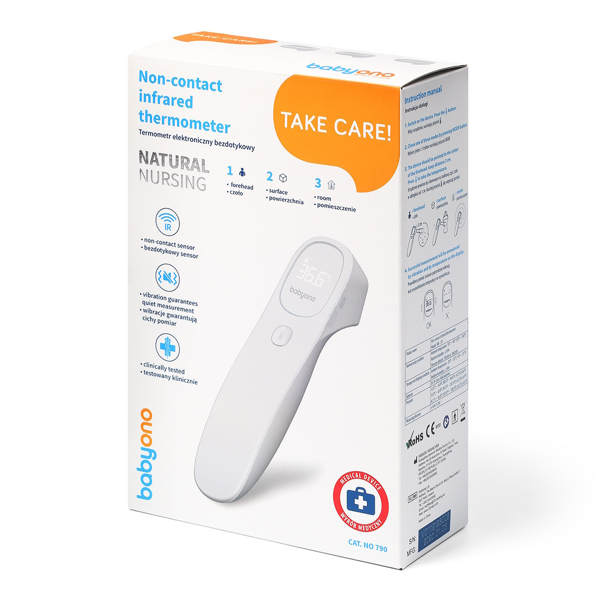 Baby Ono Contactloze Infrarood Thermometer