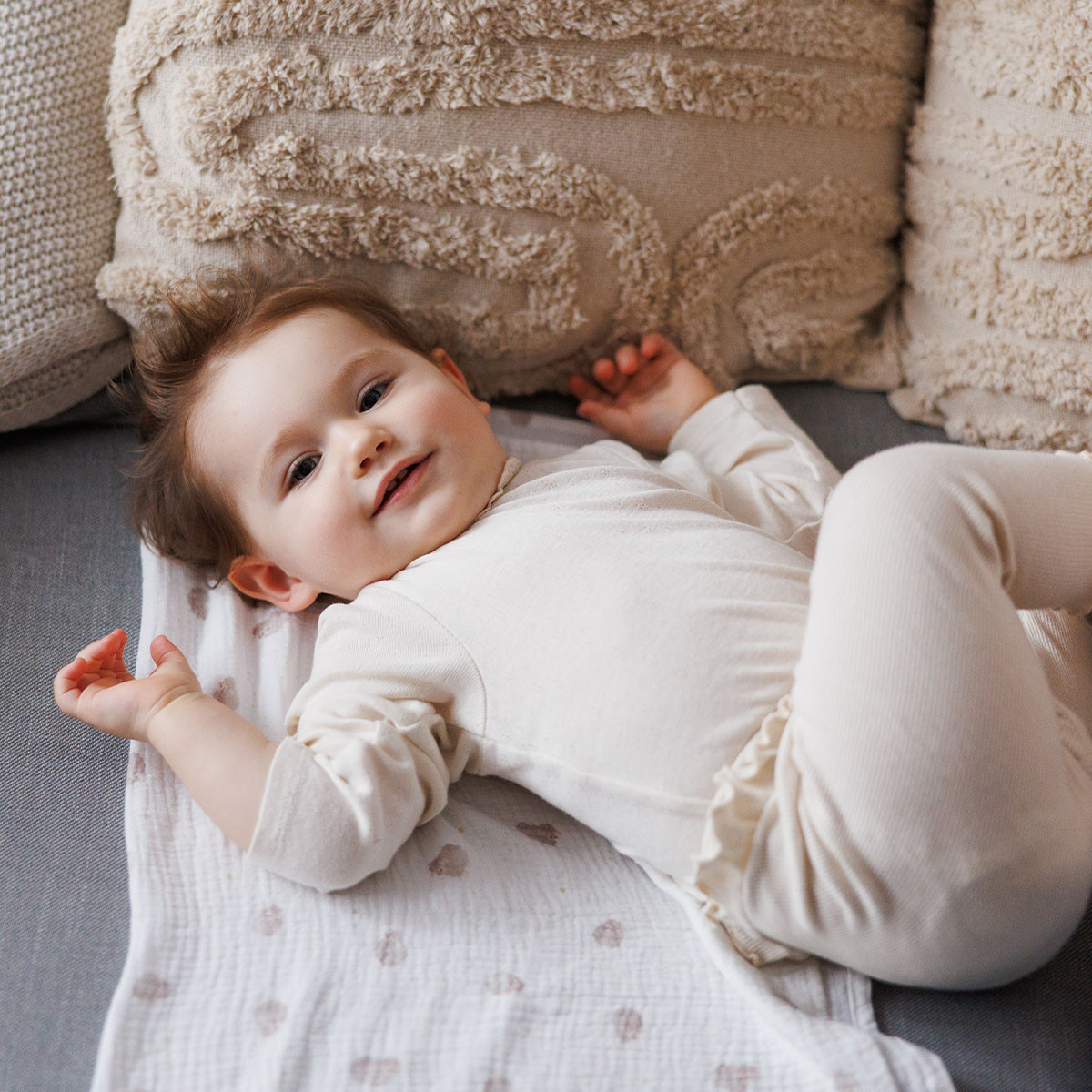Baby Ono Crinkled Beige/Nougat 3 Stuks Hydrofiel Luiers