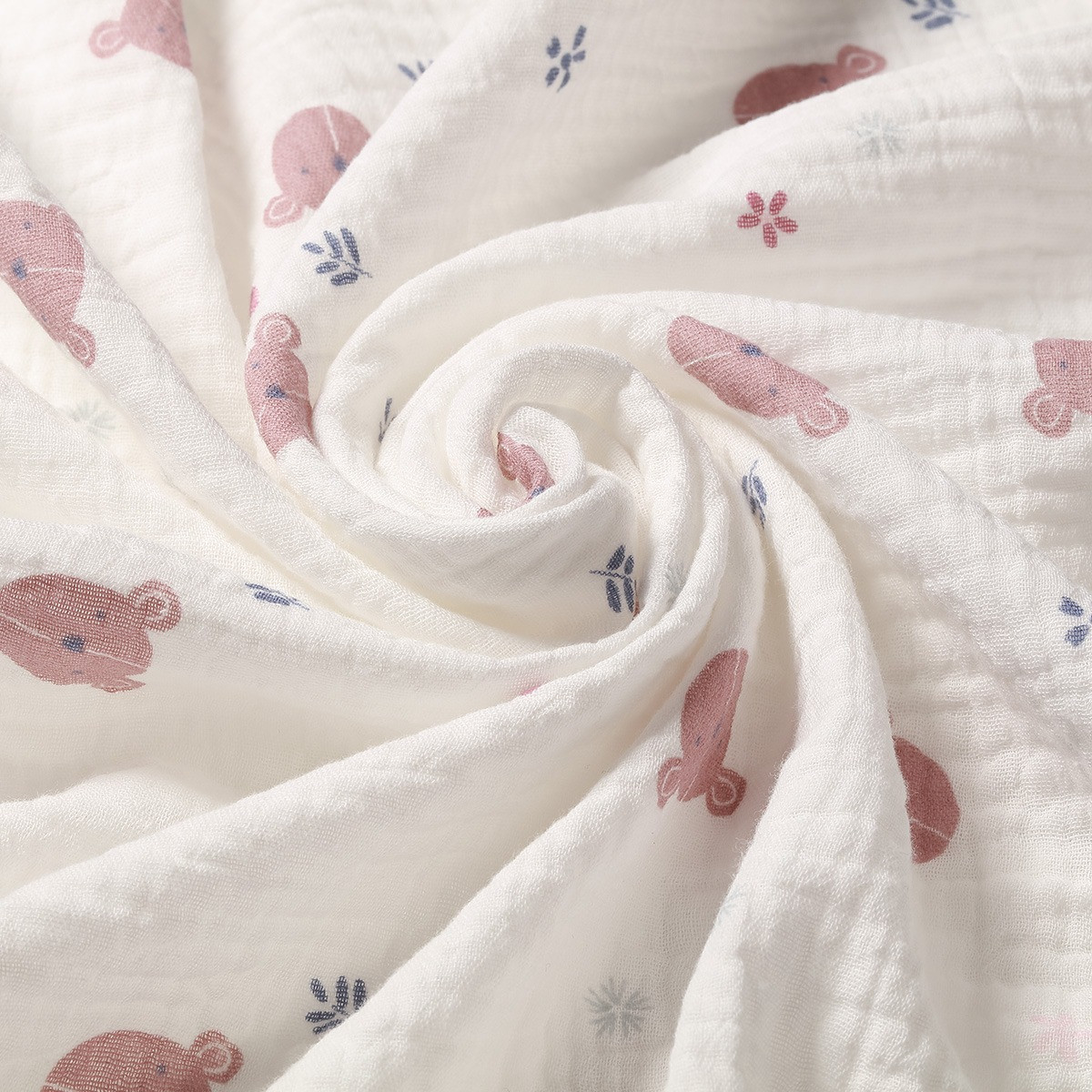 Baby Ono Crinkled Oudroze/Creme 3 Stuks Hydrofiel Luiers