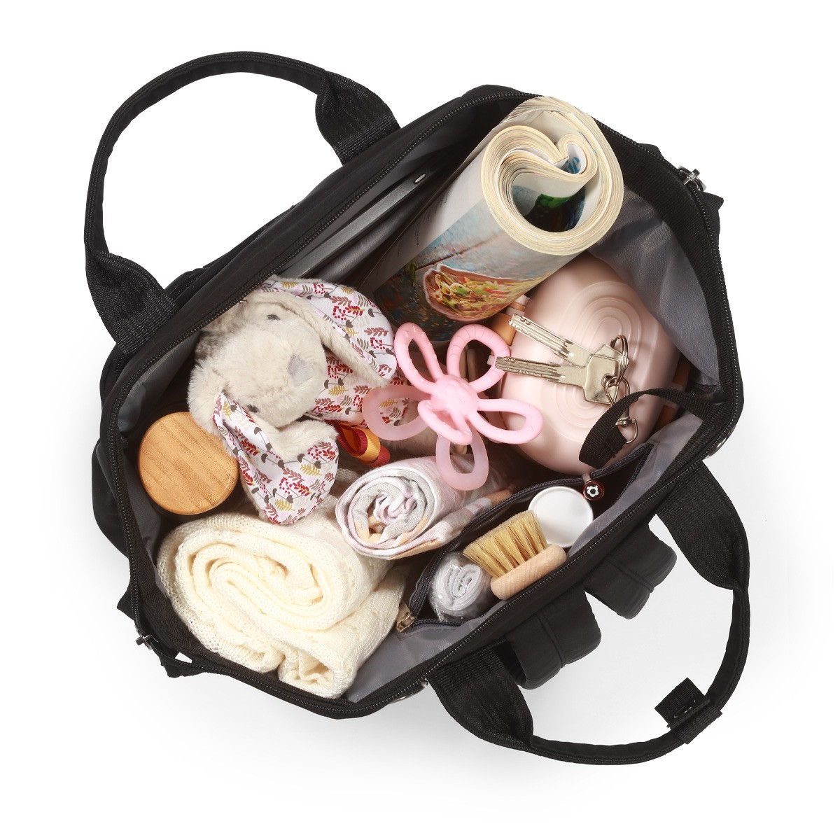 Baby Ono Modern Style Black Luiertas Rugzak