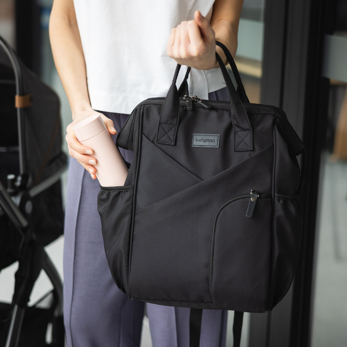 Baby Ono Modern Style Black Luiertas Rugzak