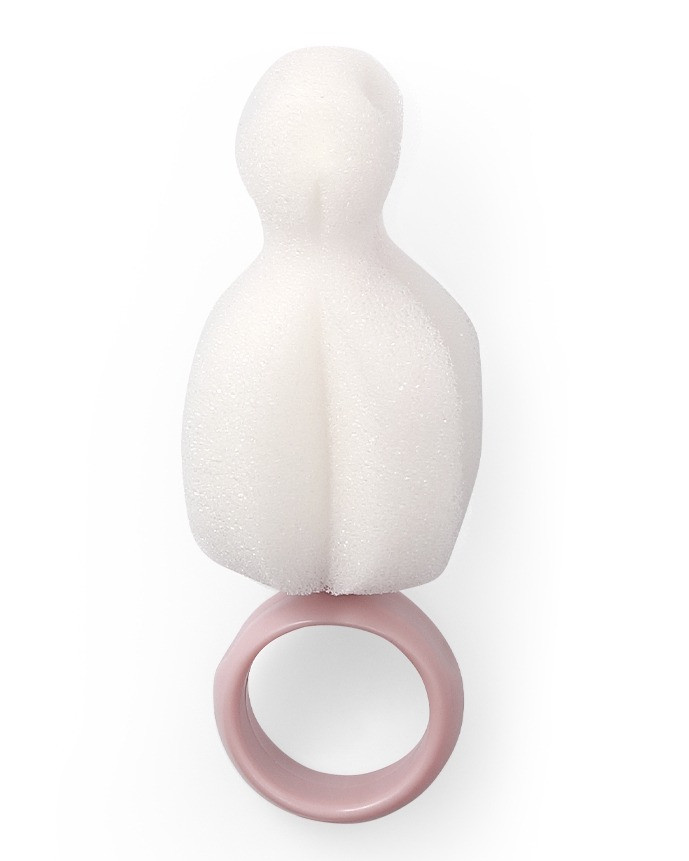 Baby Ono Roze Fles & Speen Borstel Set