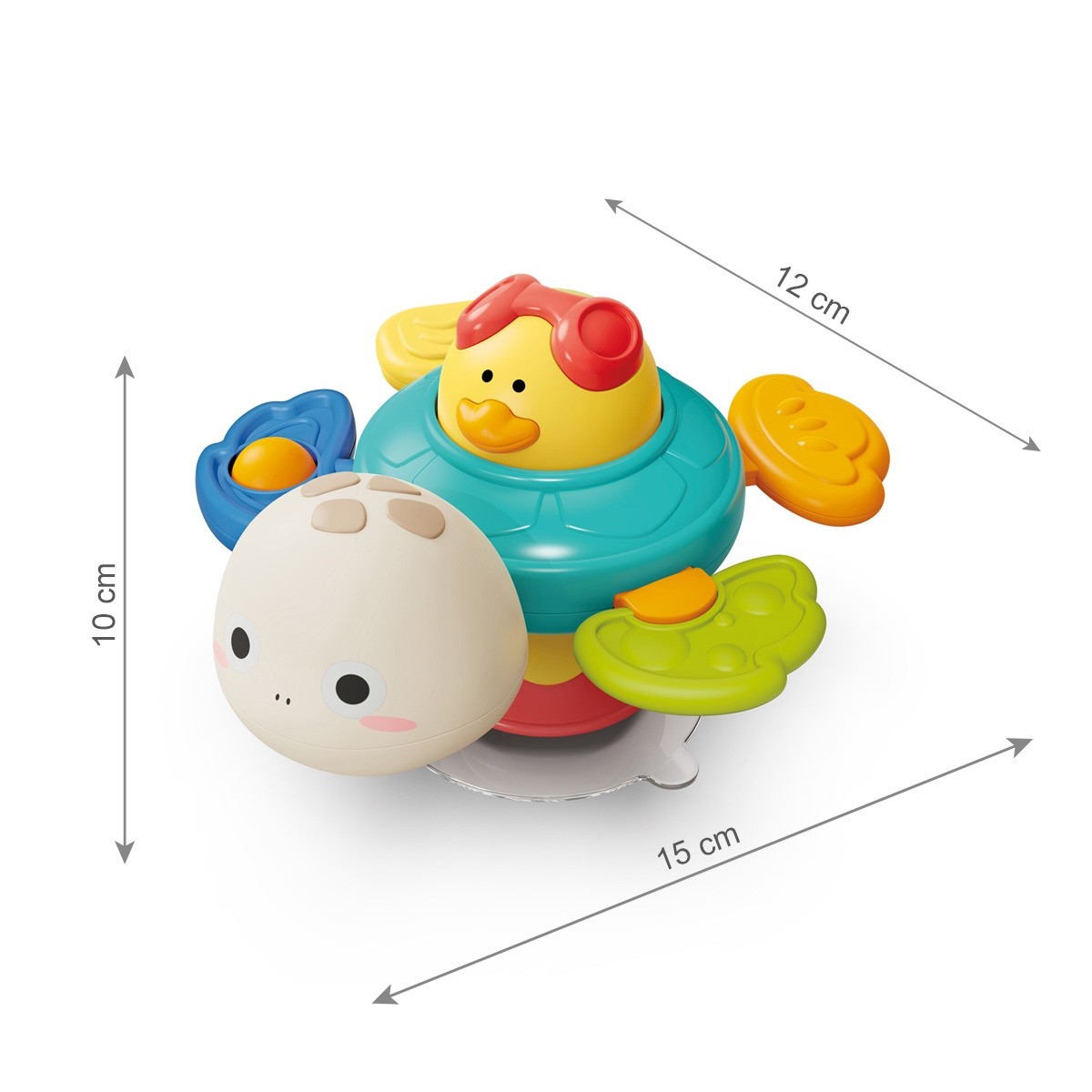 Baby Ono Sensory Schildpad Activiteiten Speelgoed met Zuignap