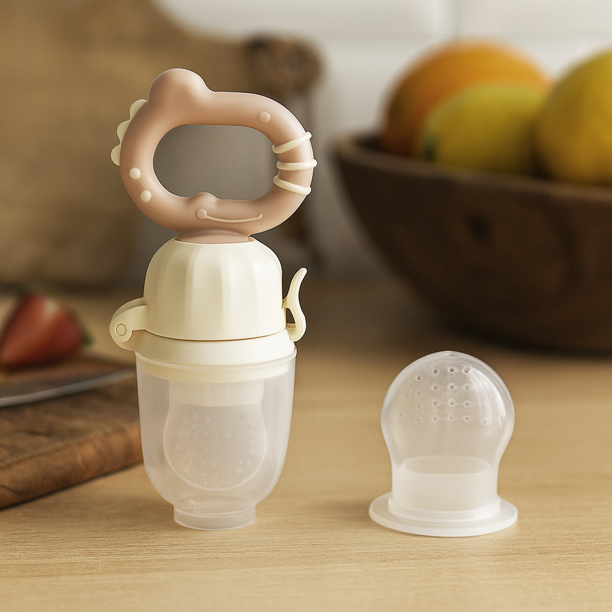 Baby Ono Twist-Out Dino Beige Sabbelzakje