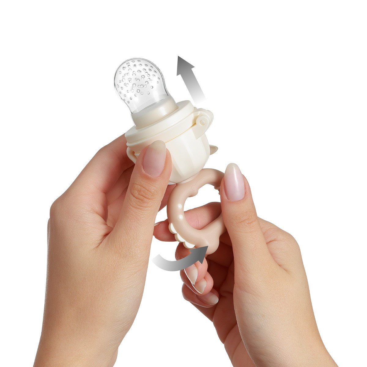 Baby Ono Twist-Out Dino Beige Sabbelzakje