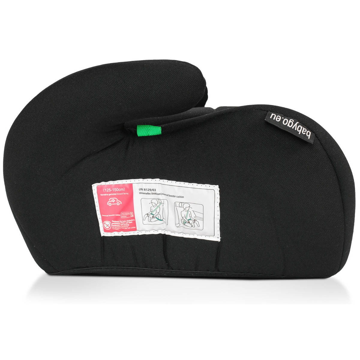 BabyGo Black 125-150 cm i-Size Booster