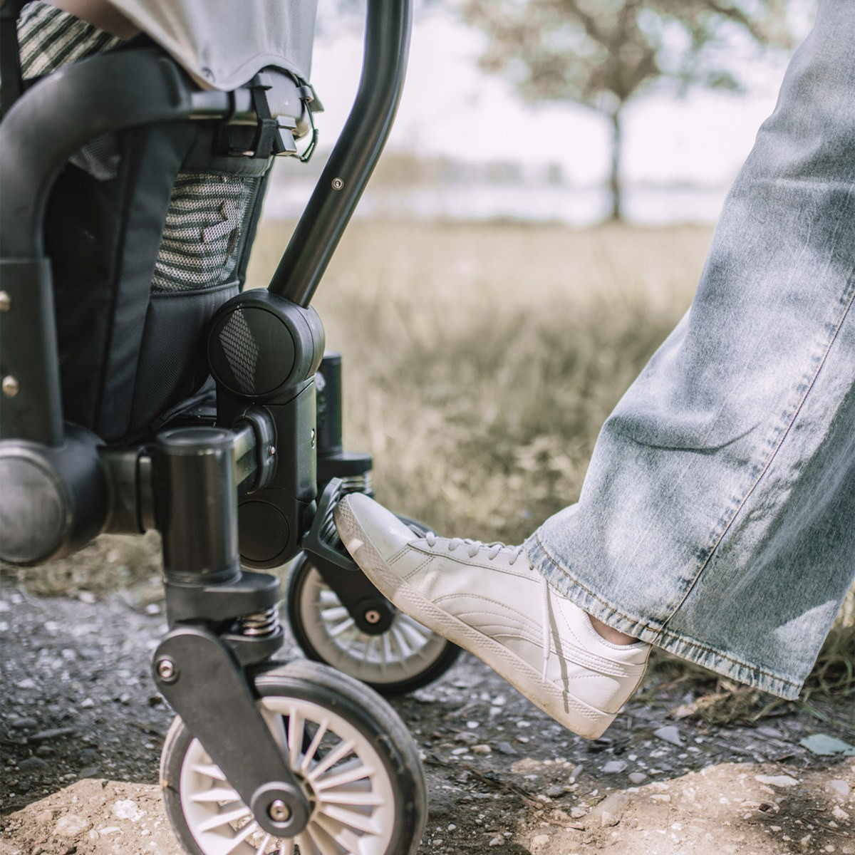 BabyGo Cozy Rider Black Luxe Kinder Bolderkar