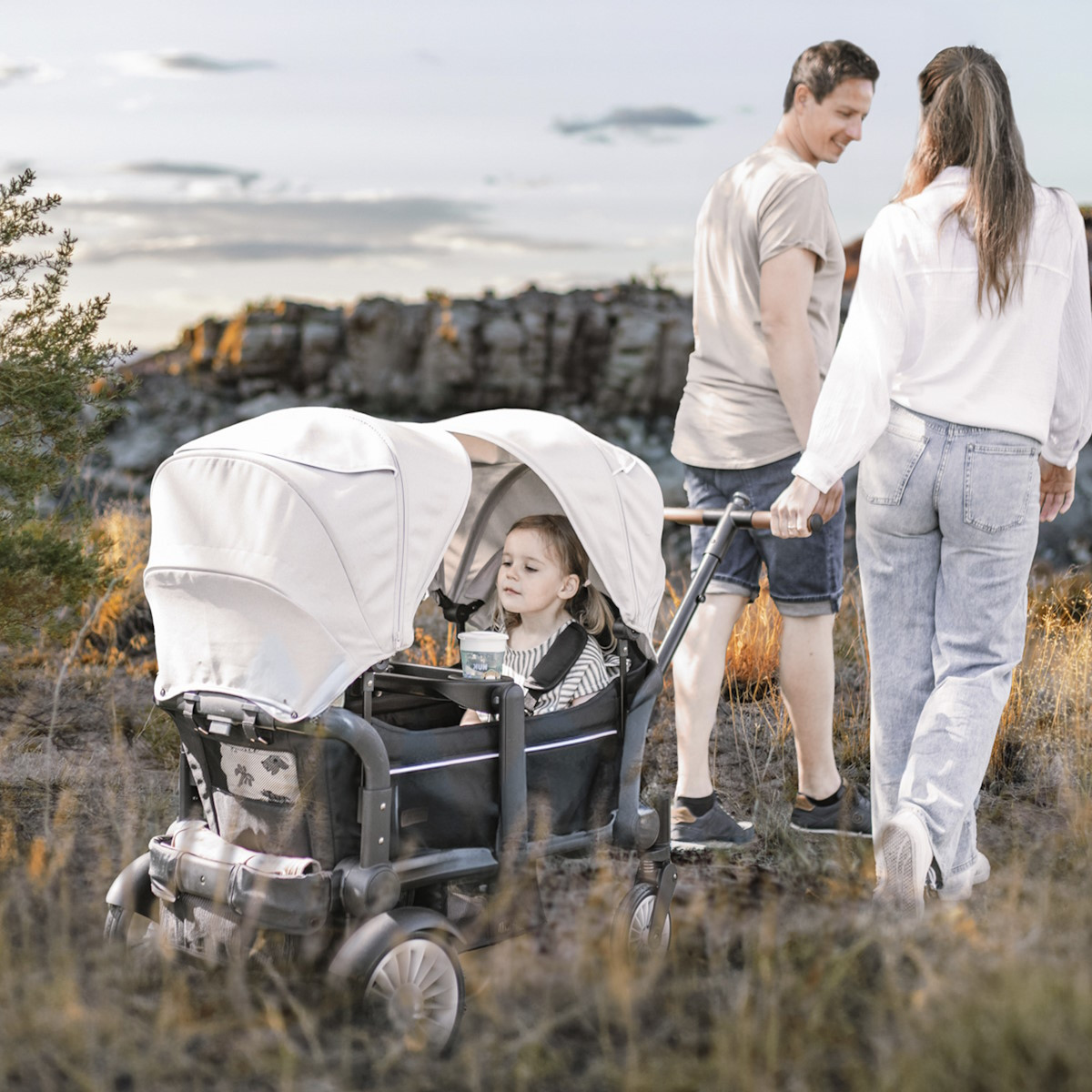 BabyGo Cozy Rider Black Luxe Kinder Bolderkar