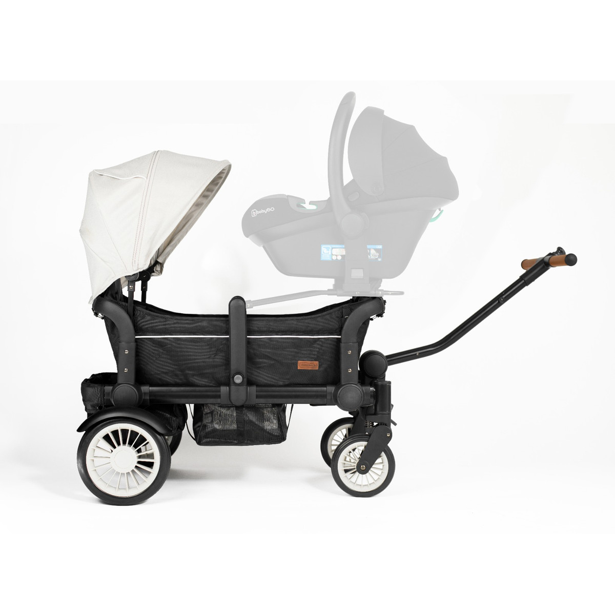 BabyGo Cozy Rider Black Luxe Kinder Bolderkar