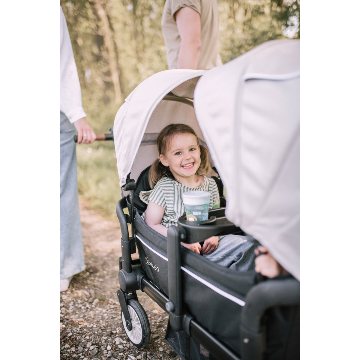 BabyGo Cozy Rider Black Luxe Kinder Bolderkar