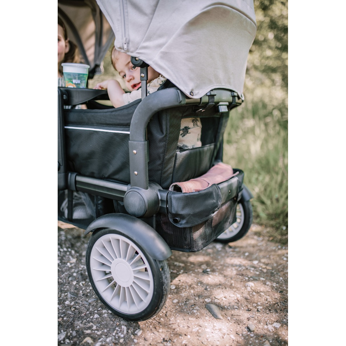 BabyGo Cozy Rider Black Luxe Kinder Bolderkar