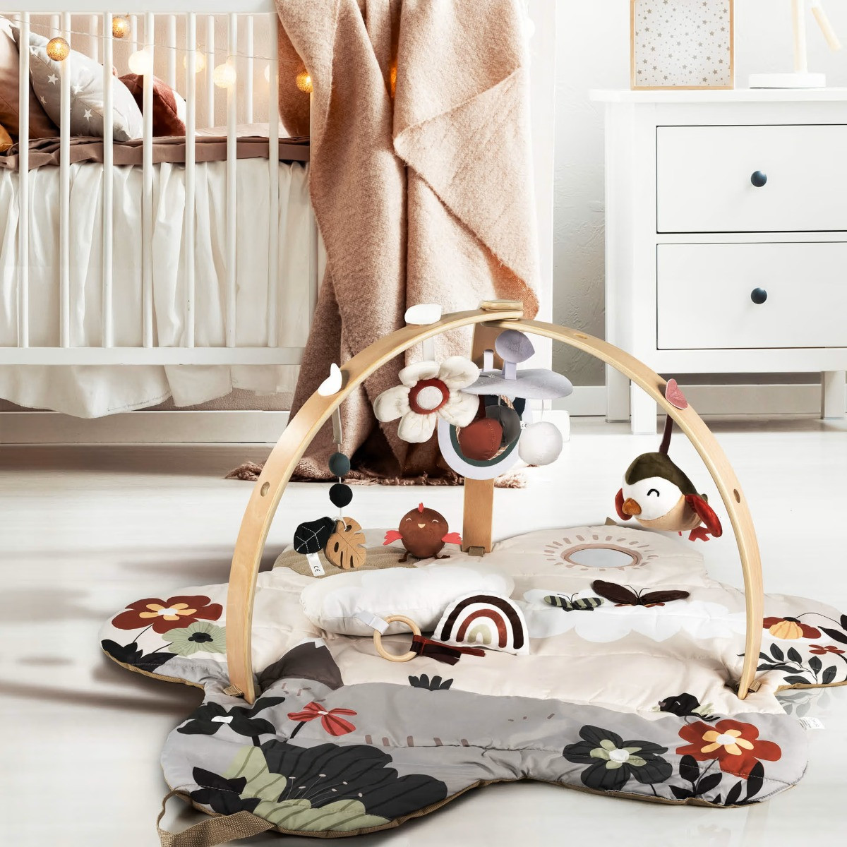 Babygo Flower Houten Activity Gym Speelkleed