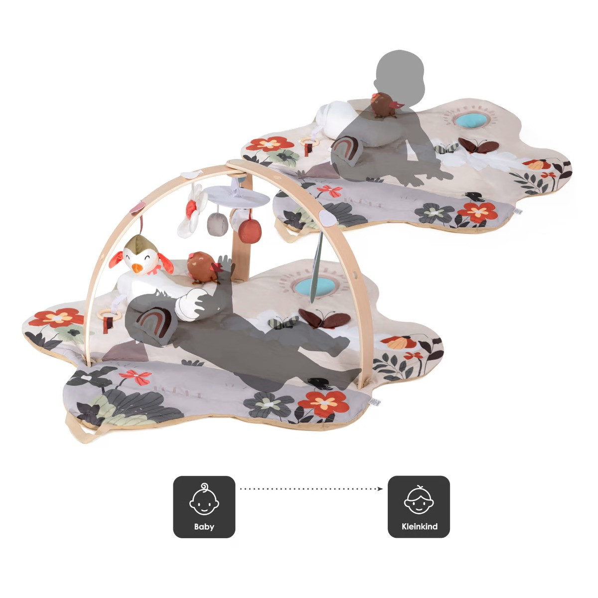 Babygo Flower Houten Activity Gym Speelkleed