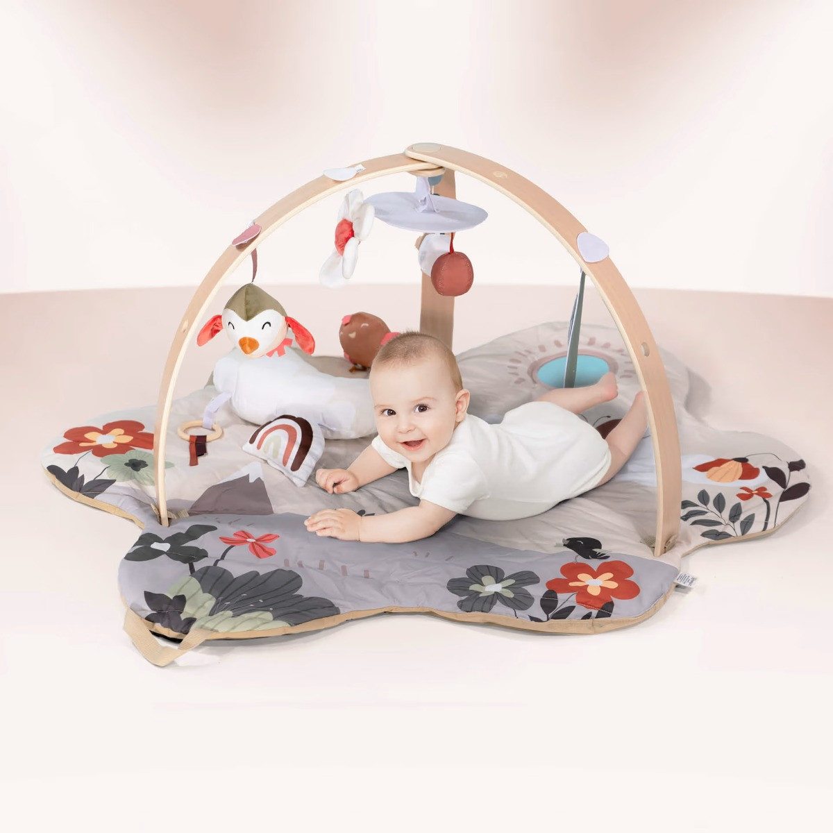Babygo Flower Houten Activity Gym Speelkleed