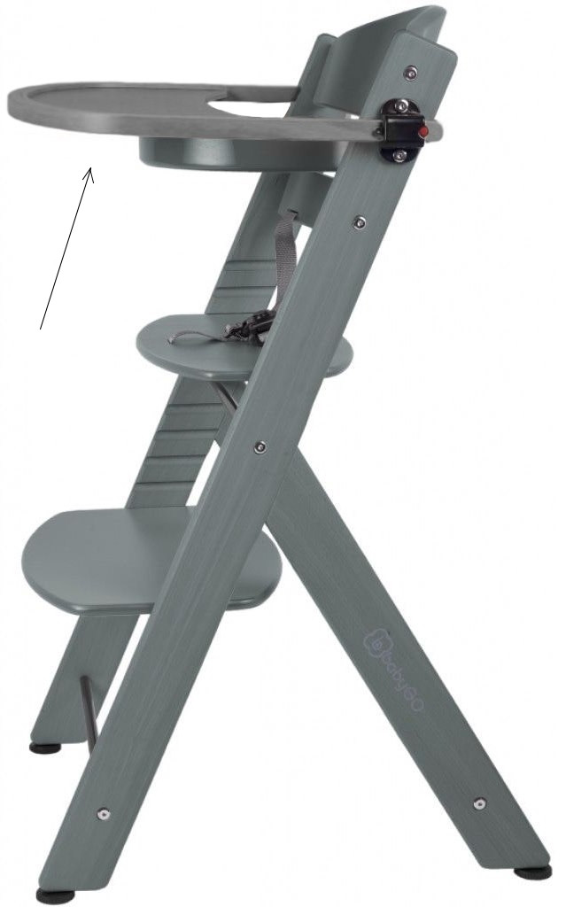 Babygo Grijs Tafelblad voor Meegroei Kinderstoel