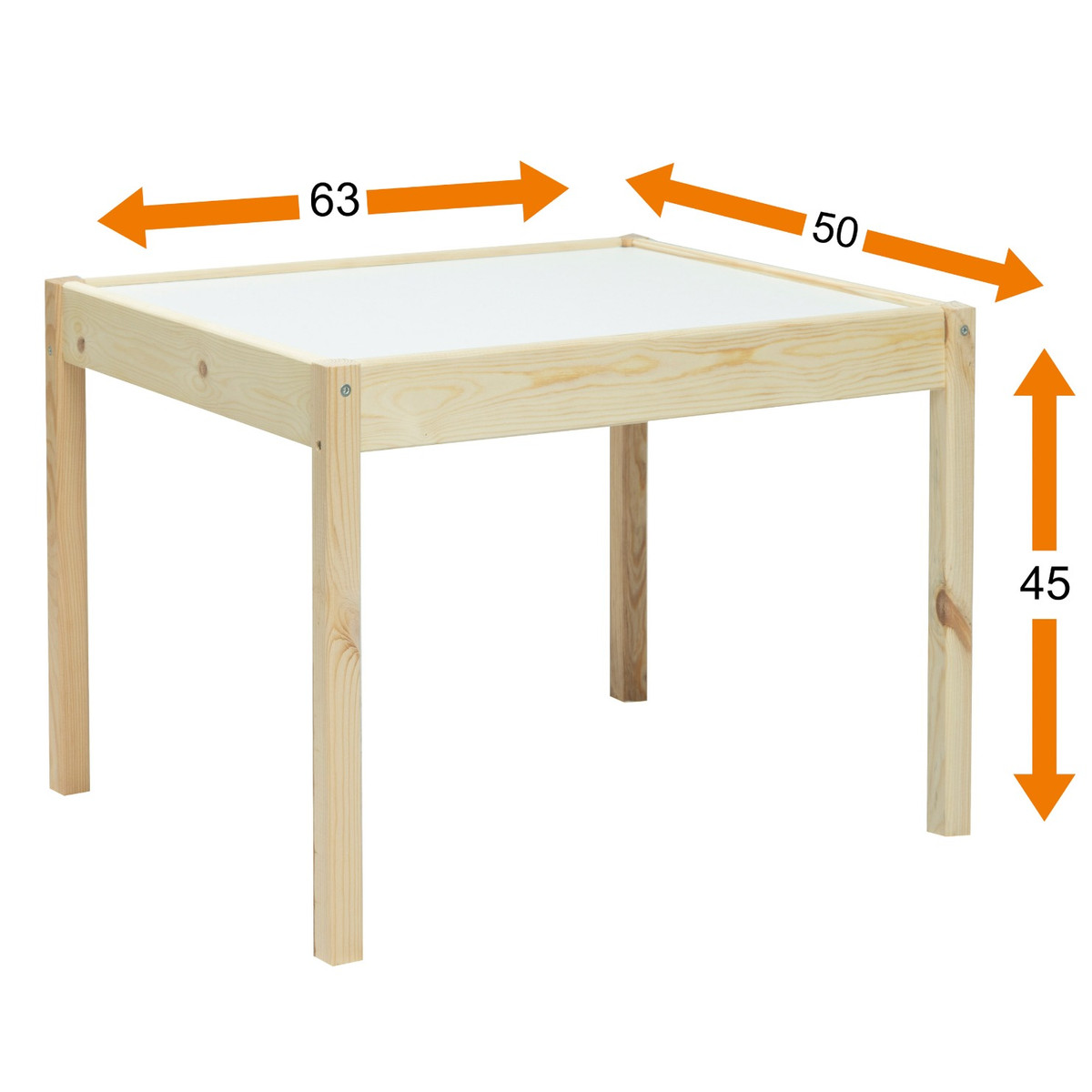 BabyGo Houten Kindertafel met 2 Stoeltjes