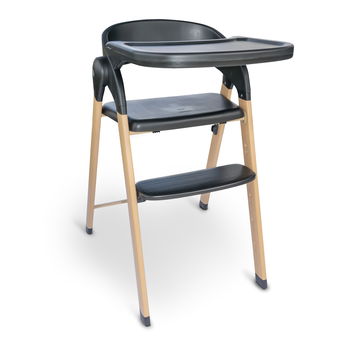 BabyGo Levels Black Wood Kinderstoel