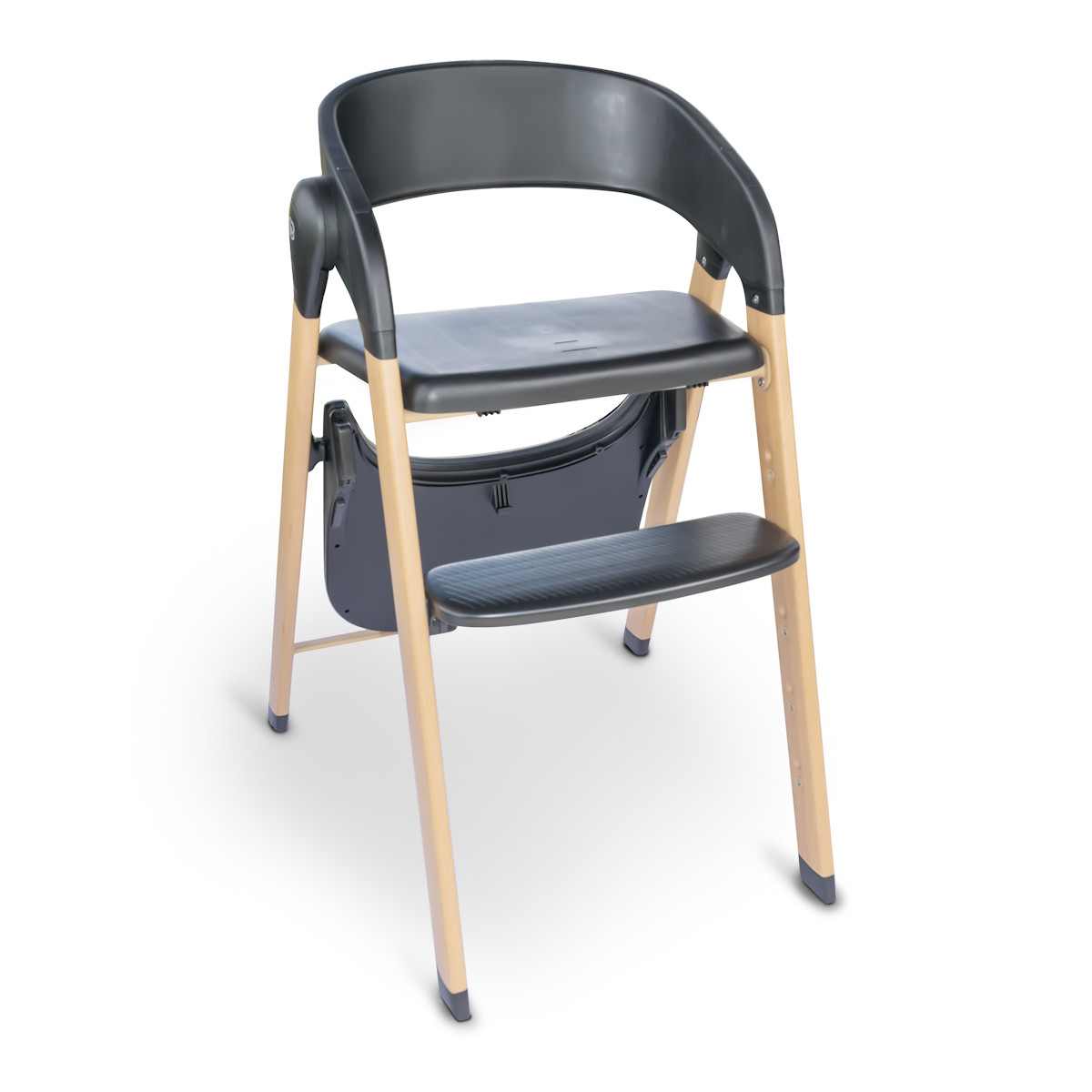 BabyGo Levels Black Wood Kinderstoel