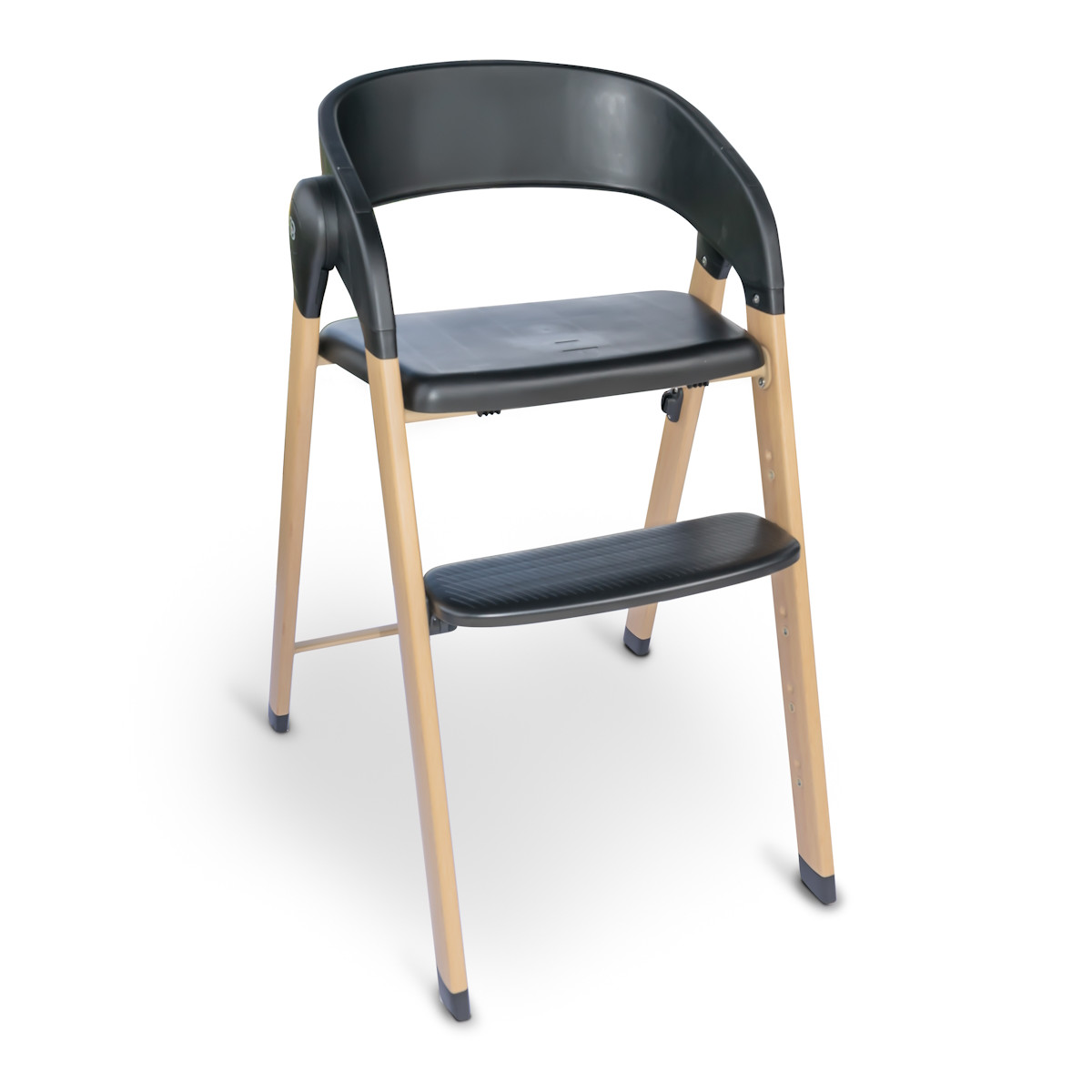 BabyGo Levels Black Wood Kinderstoel