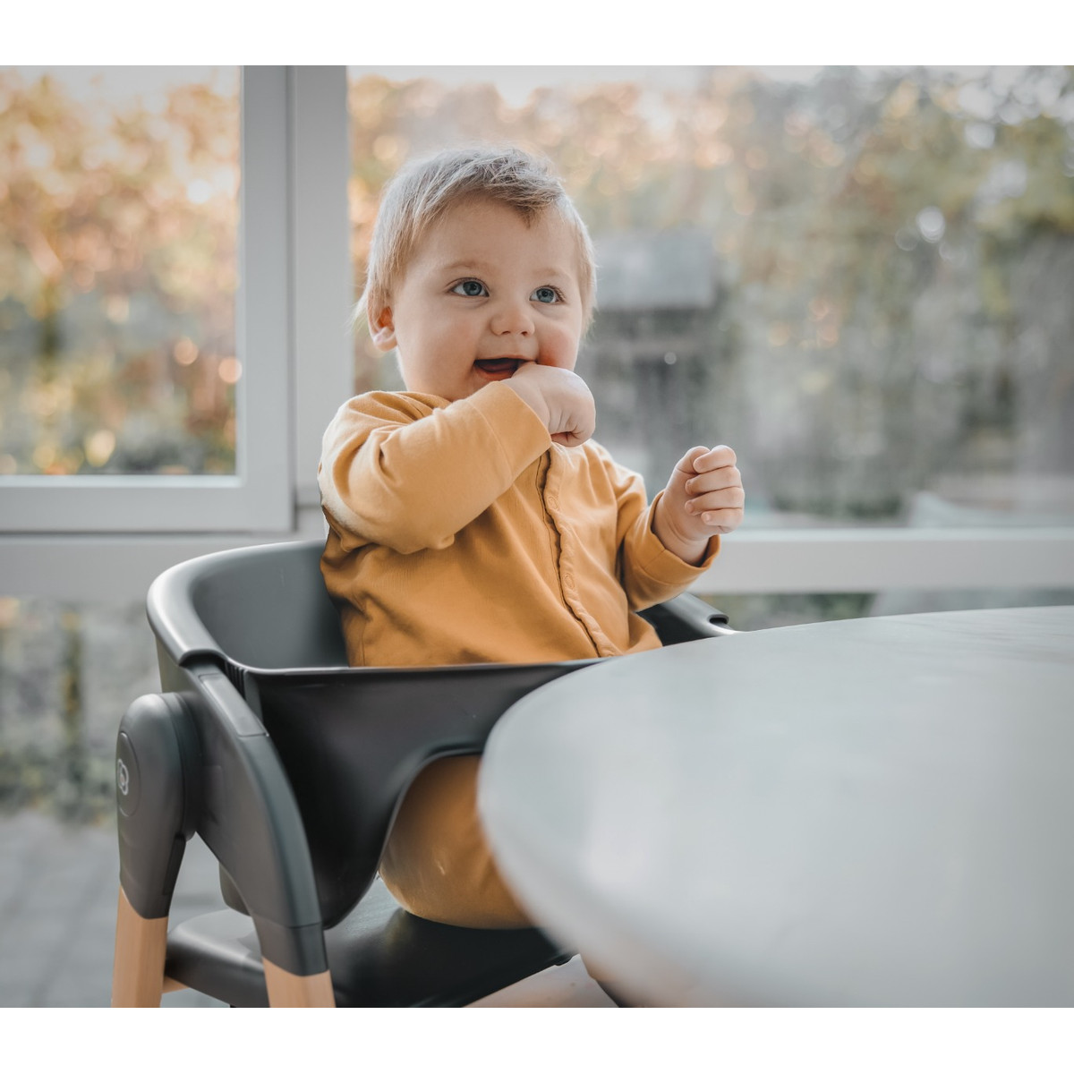 BabyGo Levels White Wood Kinderstoel