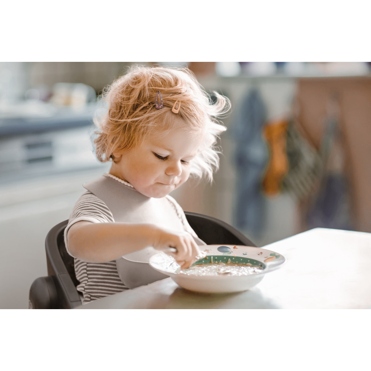 BabyGo Levels White Wood Kinderstoel