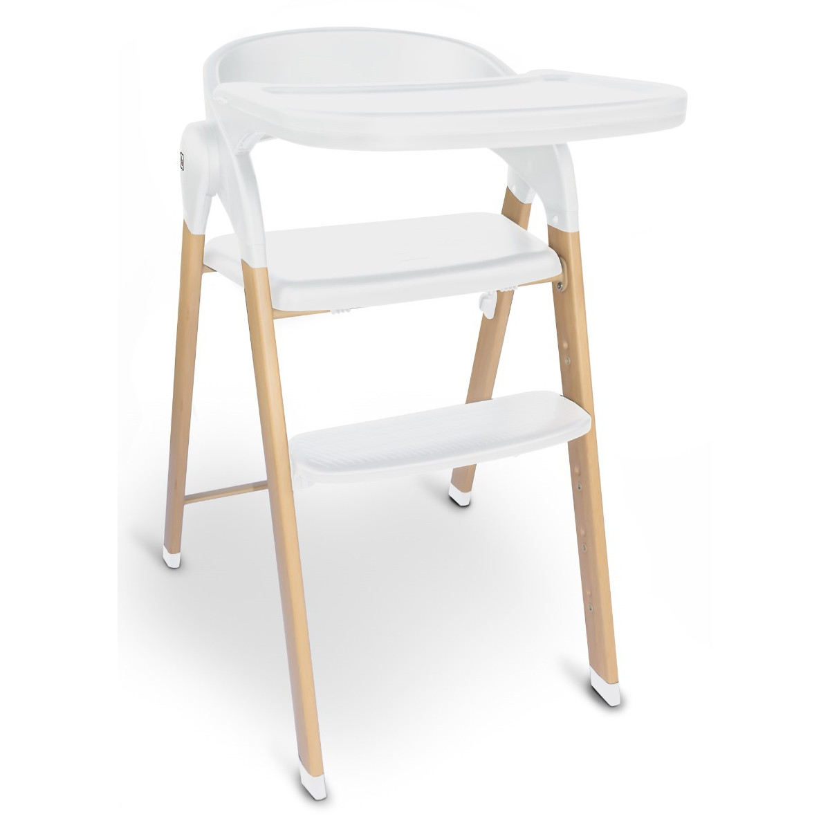 BabyGo Levels White Wood Kinderstoel