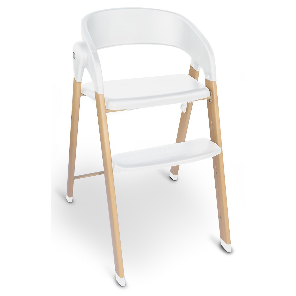 BabyGo Levels White Wood Kinderstoel