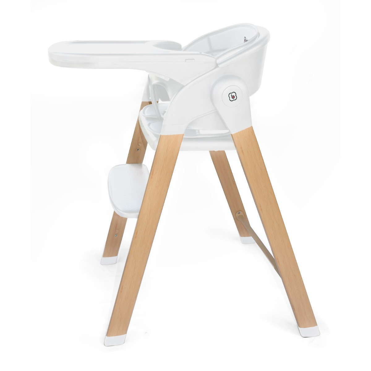 BabyGo Levels White Wood Kinderstoel