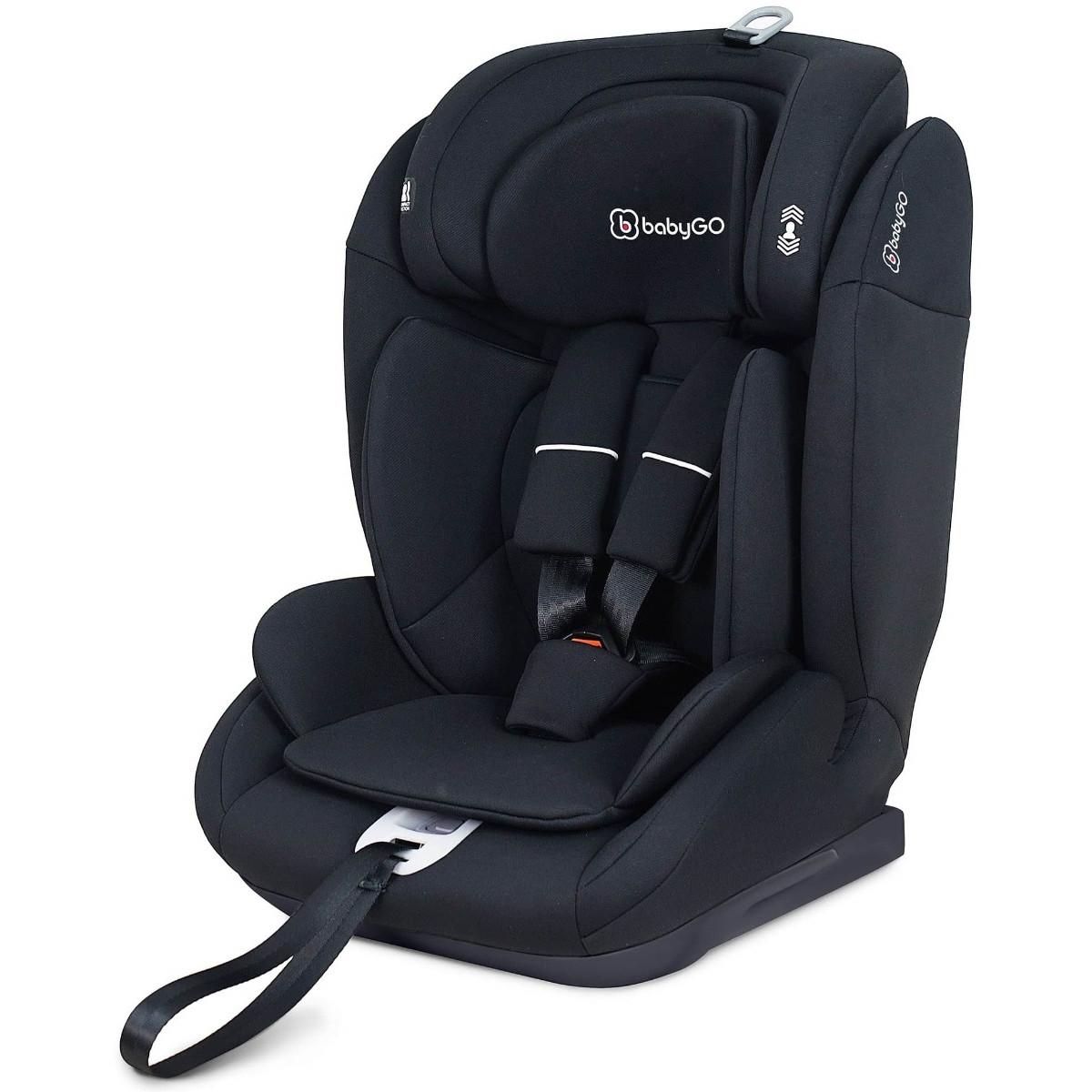 Weekendaanbieding: BabyGo Lumo Black 76-150 cm i-Size Autostoel