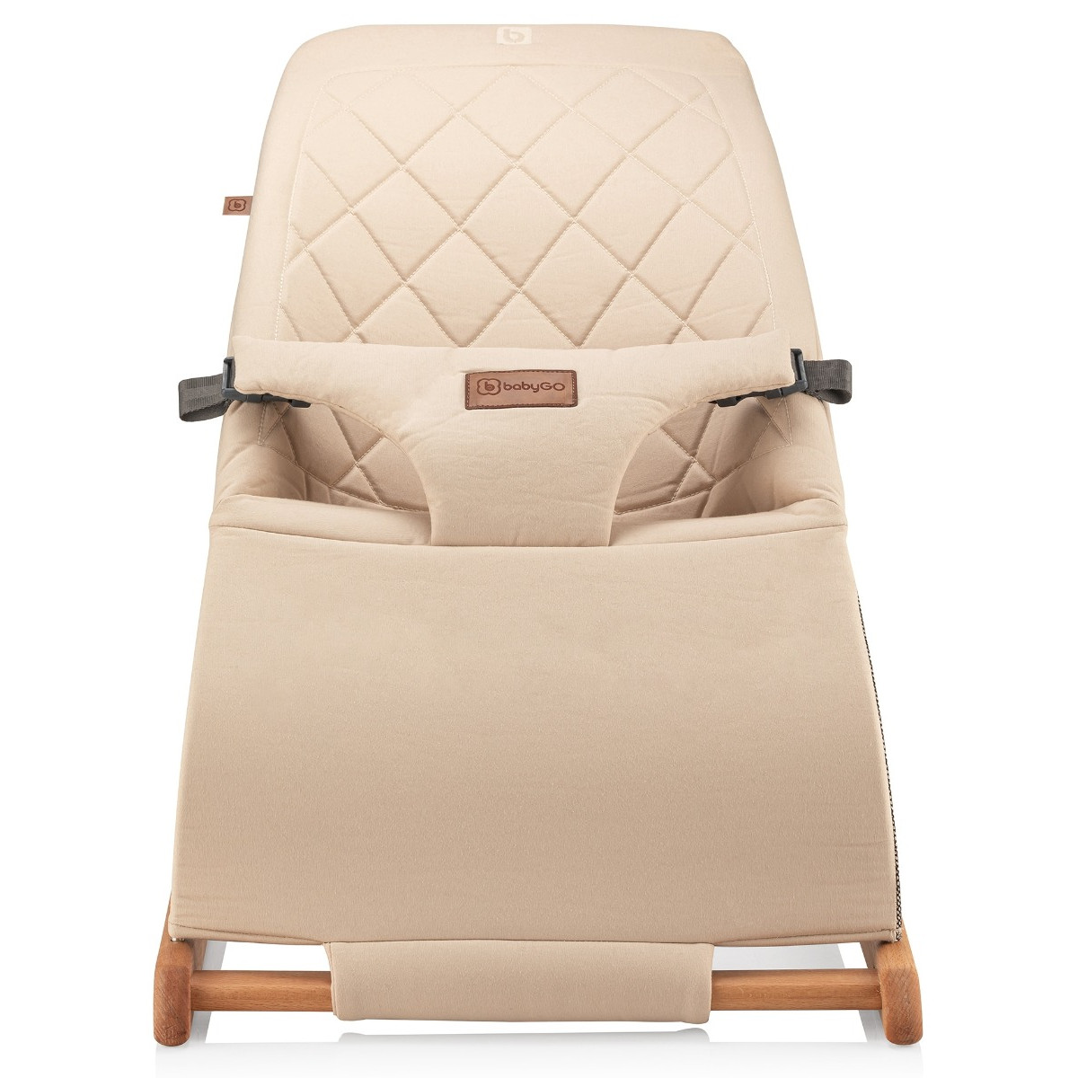 BabyGo Skippy Beige Bouncer Wipstoel