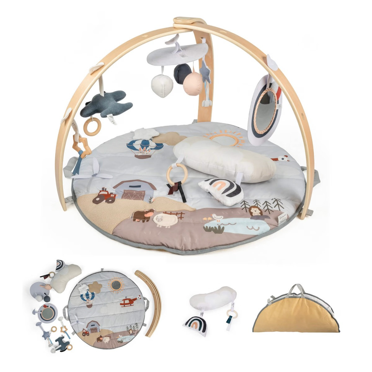 Babygo Sky Houten Activity Gym Speelkleed