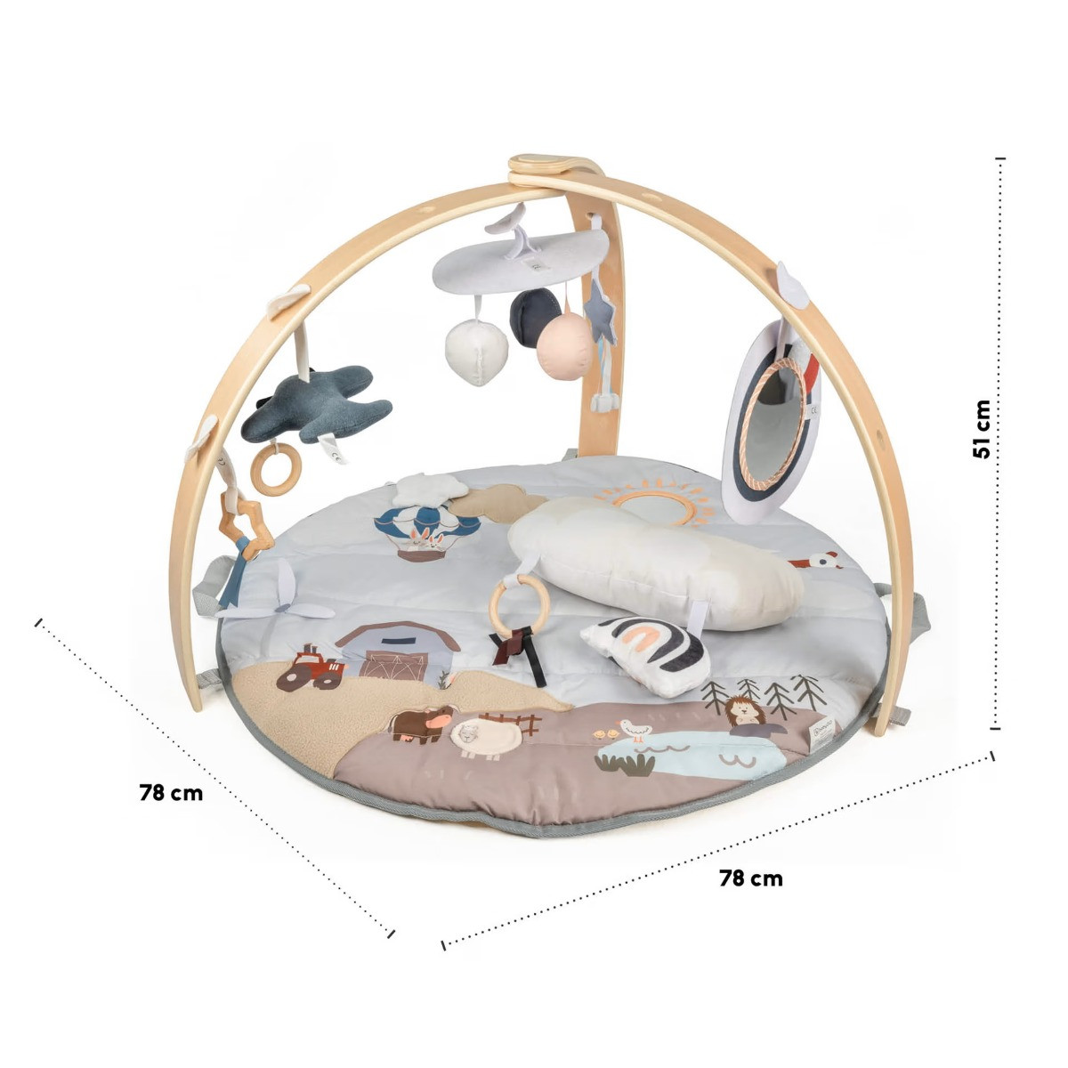 Babygo Sky Houten Activity Gym Speelkleed