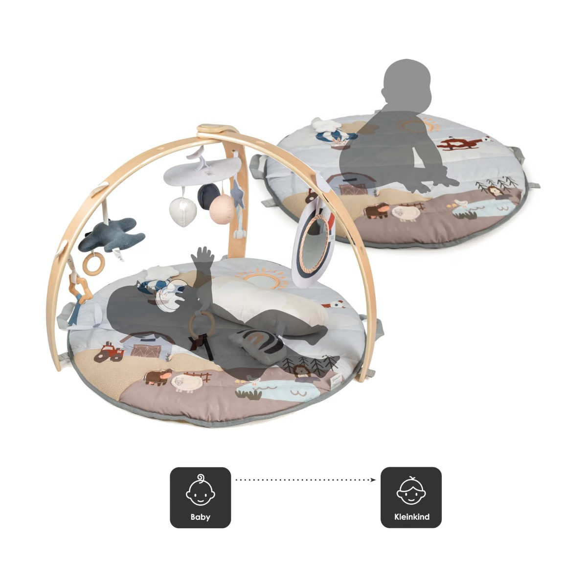 Babygo Sky Houten Activity Gym Speelkleed