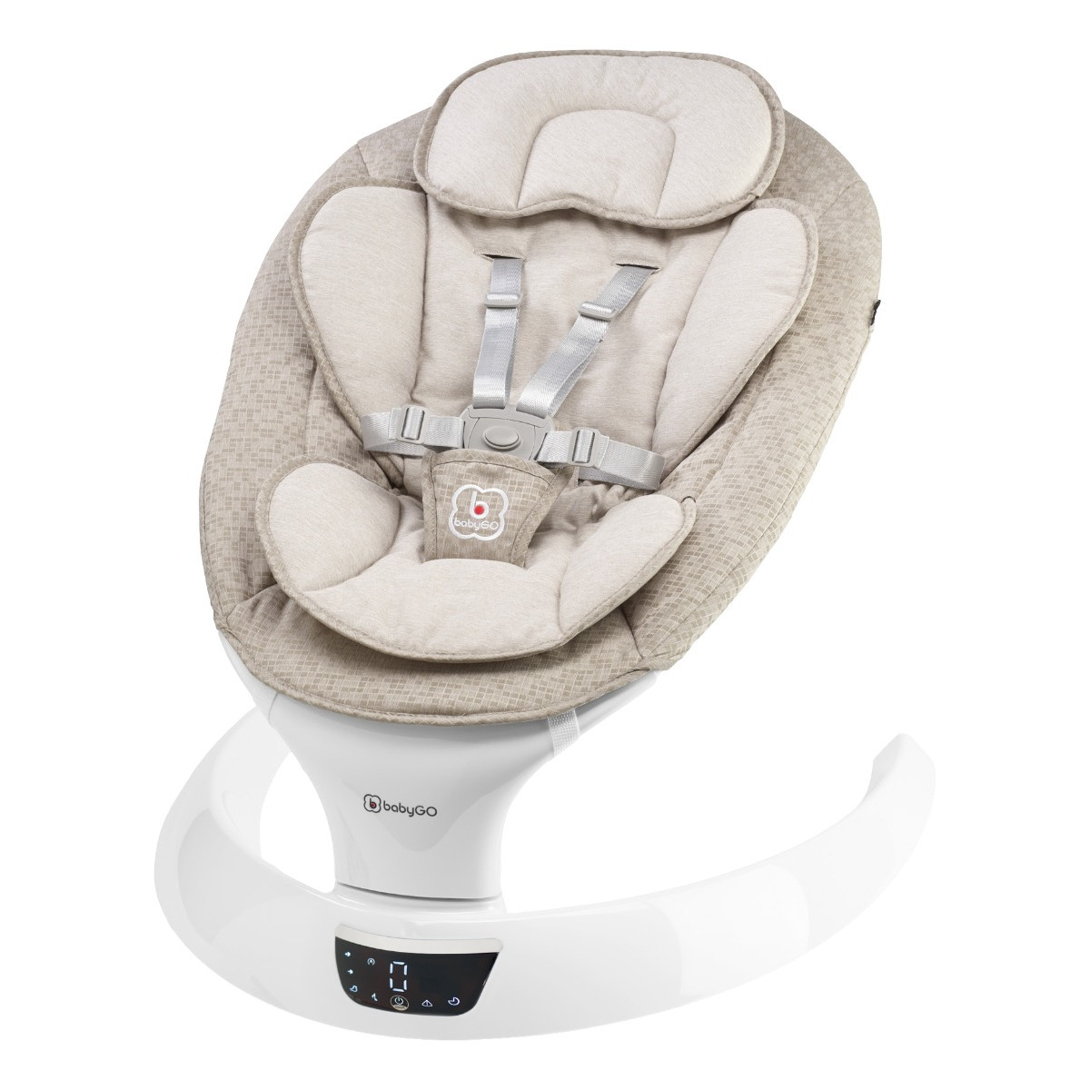 BabyGo Swing Beige Elektrische Babyschommel