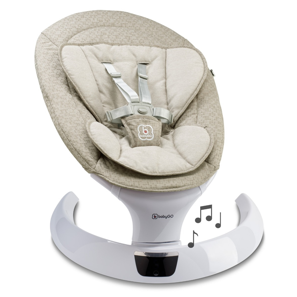 BabyGo Swing Beige Elektrische Babyschommel