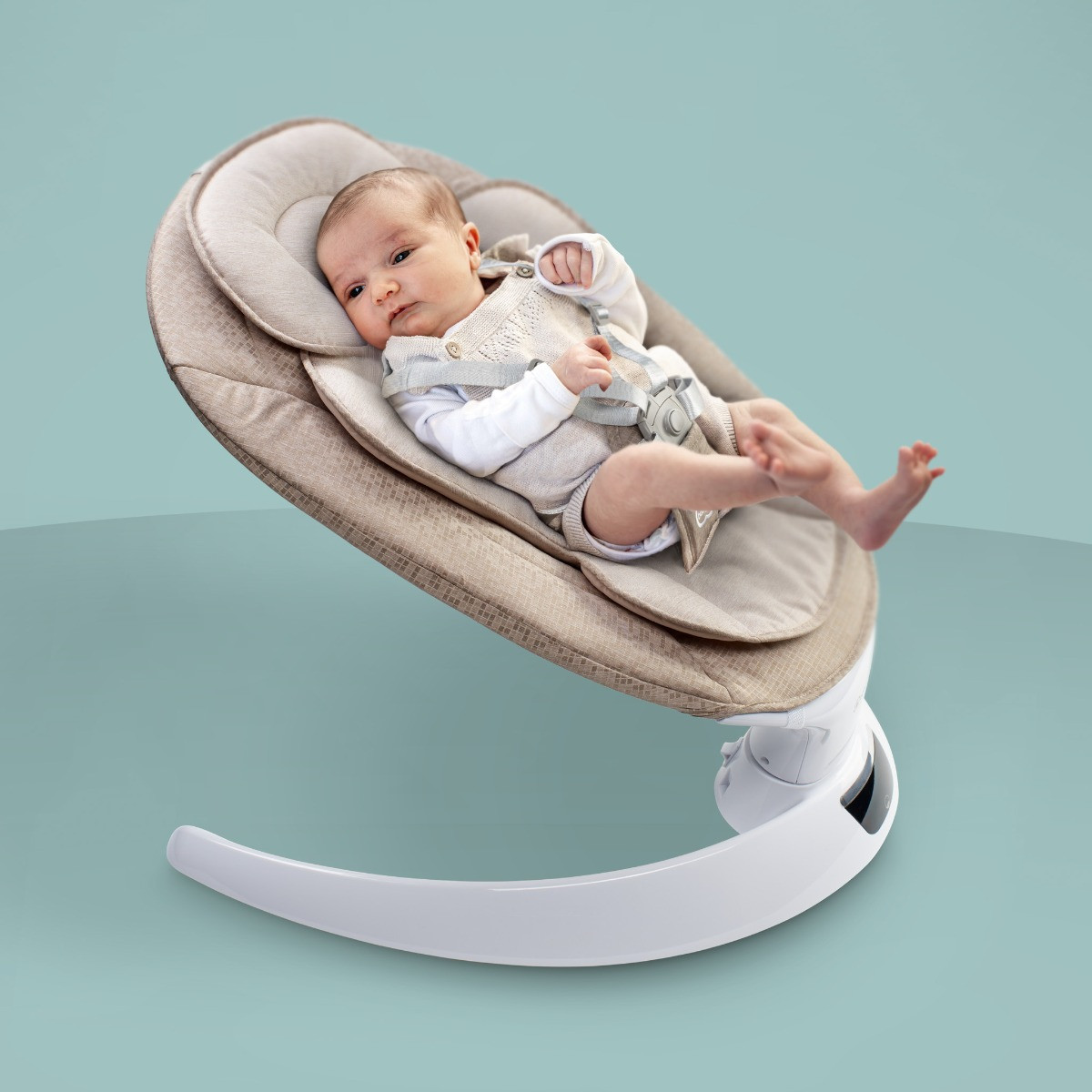 BabyGo Swing Beige Elektrische Babyschommel