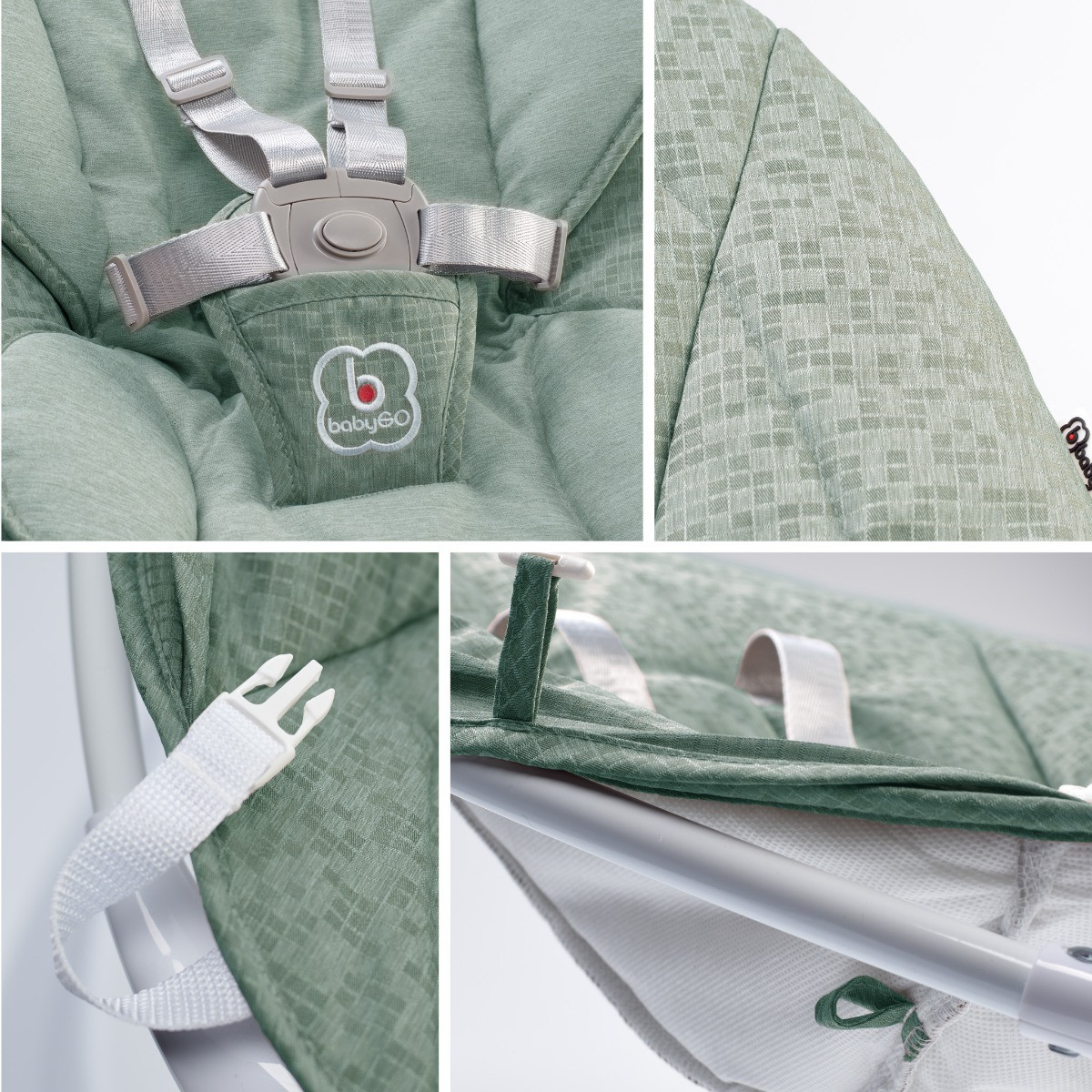 BabyGo Swing Green Elektrische Babyschommel